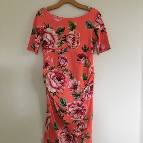 ASOS Floral Bardot Maternity Dress - Picture 3 of 8